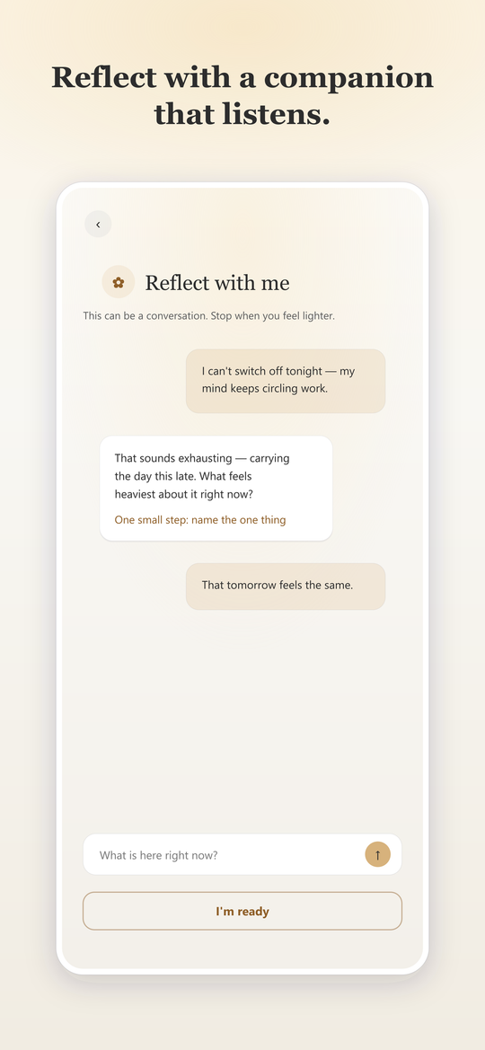 Next Moment — reflect with a gentle companion